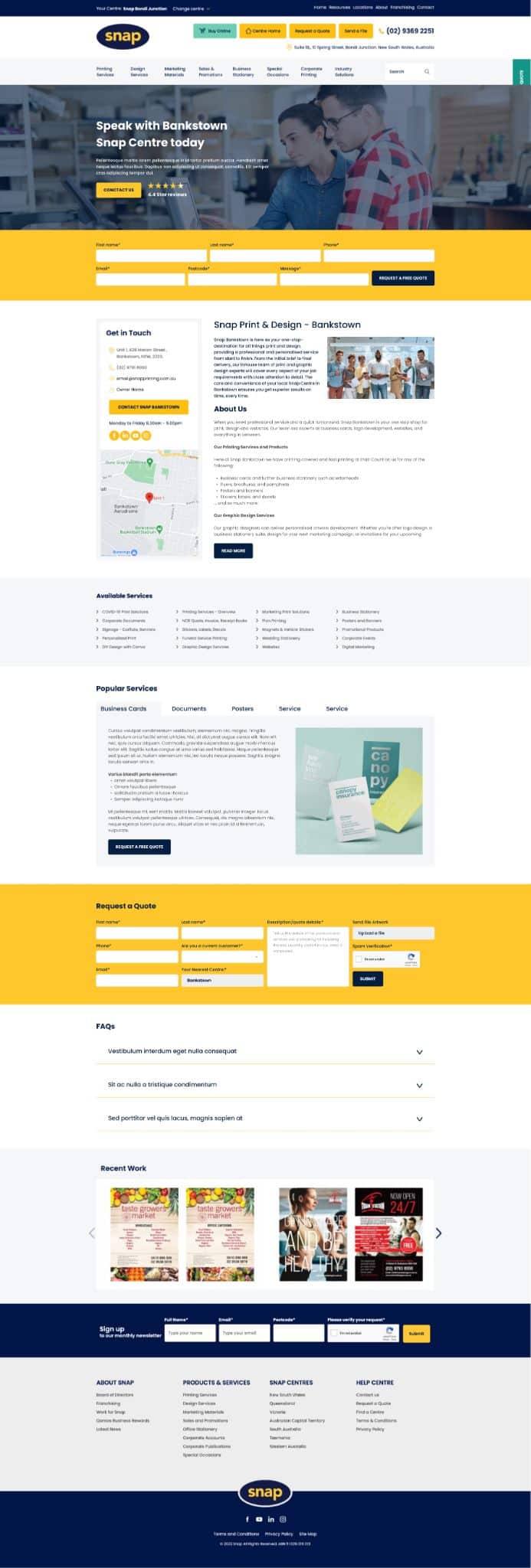 snap printing updated design