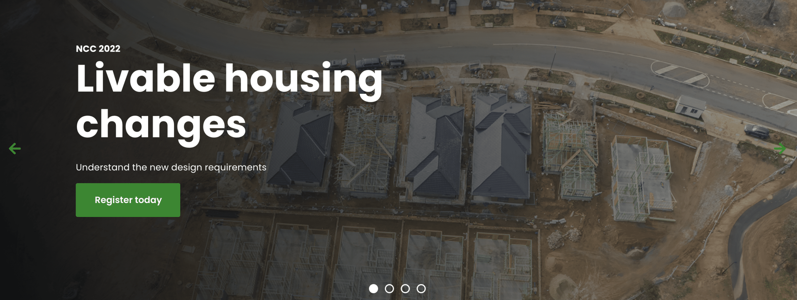 HIA Landing Page CTA example