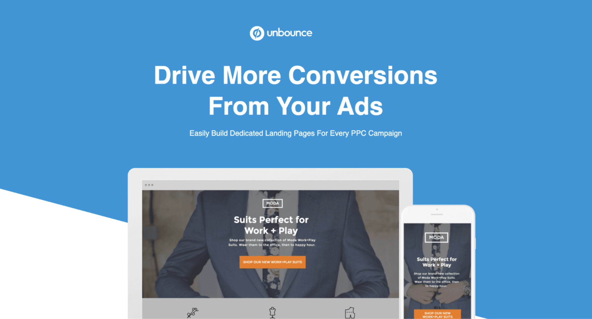 Unbounce landing page